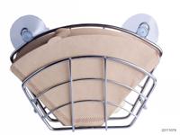 Kitchen Tools Koffiefilterhouder chroom met zuignap - thumbnail