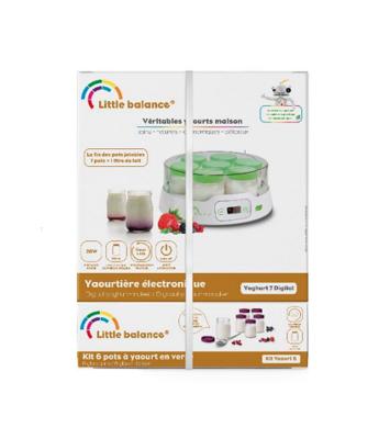 Yoghurtmaker - LITTLE BALANCE - Digitaal - 7 potten + 6 extra potten