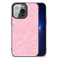 iPhone 13 Pro Bloemen Hoesje White Flowers - thumbnail