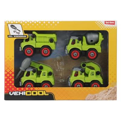 Toi-Toys Cars & trucks bouwvoertuigen met schroevendraaier - thumbnail