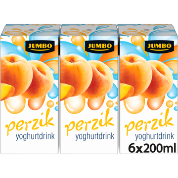 Jumbo Perzik Yoghurtdrink 6 x 200ML