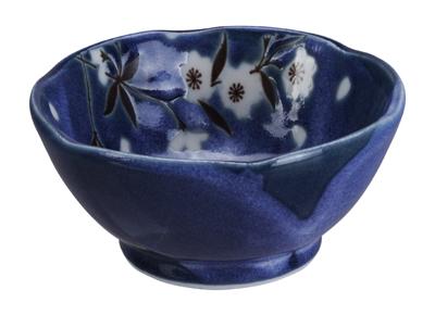 Blauw/Witte Sausschaal - Blue Sakura - Tokyo Design Studio - 100ml - 9x4cm Blauw/Witte Sausschaal - Blue Sakura - Tokyo Design Studio - 100ml - 9x4cm