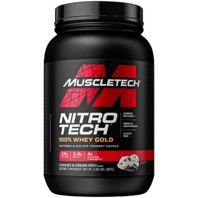 MuscleTech Nitro Tech 100% Whey Gold Cookies and Cream (908 g)