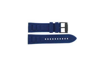 Horlogeband Fossil BQ2033 Silicoon Blauw 24mm