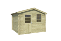 Blokhut Nina 275x230 Olijfgroen Geimpregneerd Outdoor Life - Outdoor life - thumbnail