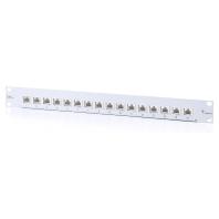 Telegärtner J02022A0050 schakelbord - schakelpanelen (10 Gigabit Ethernet, RJ45, Cat6a, grijs, 482,6 mm, 44 mm) - thumbnail