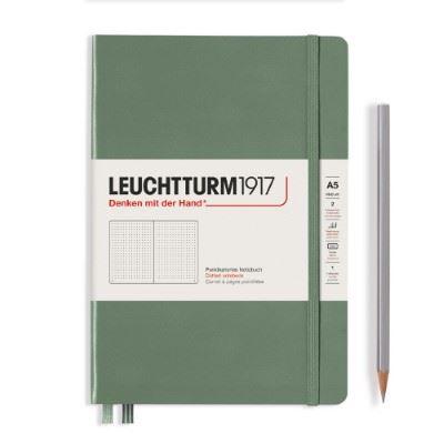 Leuchtturm Olive, Medium (A5), 251 p., dotted