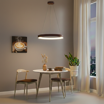 Lyora Design hanglampAlbi koffie bruin Ø 61cm - 8105608