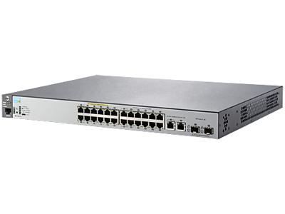 HPE Aruba 2530-24-PoE+ - Switch - Beheerd - 24 x 10100 + 2 x Gigabit SFP + 2 x 101001000 - desktop, rack-uitvoering, wandbevestiging - PoE+ HPE Aruba 2530-24-PoE+ - Switch - Beheerd - 24 x 10100 + 2 x Gigabit SFP + 2 x 101001000 - desktop, rack-uitvoering, wandbevestiging - PoE+