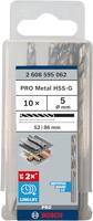 Bosch Accessoires Metaalboren HSS-G, Standard 5 x 52 x 86 mm 10st - 2608595062 - thumbnail