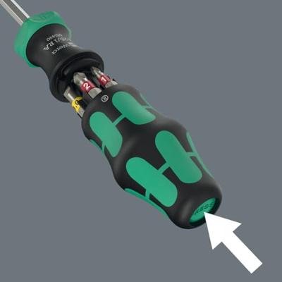 Wera kraftform kompakt 27 ra 1, 6-delig bitset (zwart/groen)