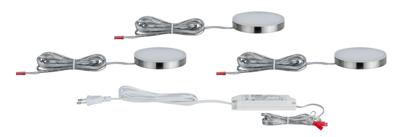 Paulmann 93564 Unity LED-opbouwlamp Set van 3 stuks 13.5 W Warm-wit IJzer (geborsteld)