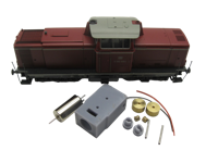 micromotor HR008C HO motor ombouwset voor Roco V 100, BR 211/212/213, BR 203/204, u.a. - thumbnail