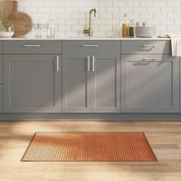 Vloerkleed rechthoekig 60x100 cm bamboe bruin - thumbnail