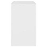 3-delige Tafeltjesset bewerkt hout wit - thumbnail