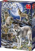 Premium Collection Wolvenroedel in de winter 500 stukjes - thumbnail