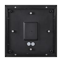 Plafondlamp zwart industrieel met E27 fitting en smokeglas &apos;Griffin&apos; 26 cm - thumbnail