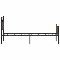 Bedframe zonder matras 107x203 cm spaanplaat bruin eikenkleurig - thumbnail