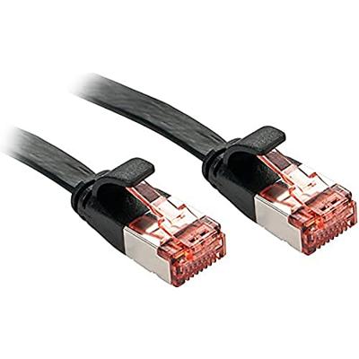 LINDY 47570 RJ45 Netwerkkabel, patchkabel CAT 6 U/FTP 0.30 m Zwart 1 stuk(s)