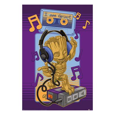 Poster Guardians of the Galaxy - Groot - Cassette 61x91,5cm