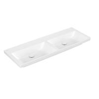 Wastafel Villeroy & Boch Subway 3.0 Dubbele Wasbak 47x130x16.5 cm Wit Alpin - thumbnail