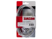 Simson remkabelset compleet universeel grijs rvs - thumbnail
