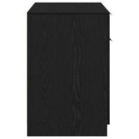 Bureau met lade Zwart eiken 100 x 50 x 75 cm Bewerkt hout - thumbnail