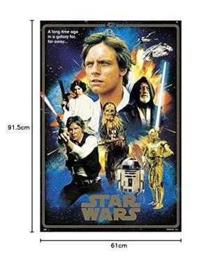 Poster Star Wars - Classic 40 Anniversary Heroes 61x91,5cm Poster Star Wars - Classic 40 Anniversary Heroes 61x91,5cm
