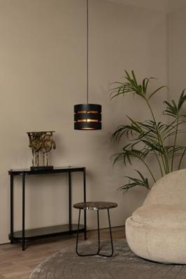 Lucide ROSAS - Hanglamp - Ø 26 cm - 1xE27 - Zwart