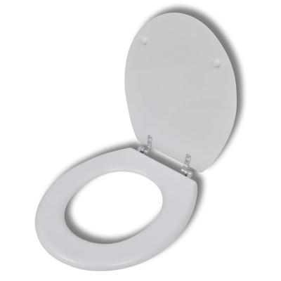 VidaXL Toiletbril simpel ontwerp mdf wit VidaXL Toiletbril simpel ontwerp mdf wit