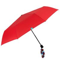 Perletti miniparaplu 57 x 97 cm microvezel/glasvezel rood/zwart - thumbnail