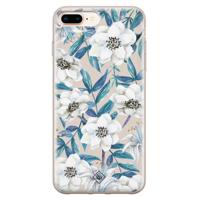 iPhone 8 Plus/7 Plus siliconen telefoonhoesje - Touch of flowers - thumbnail