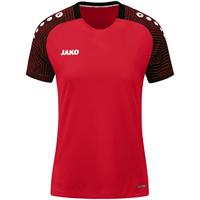 JAKO 6122D T-Shirt Performance Dames - Rood/Zwart - 36 - thumbnail