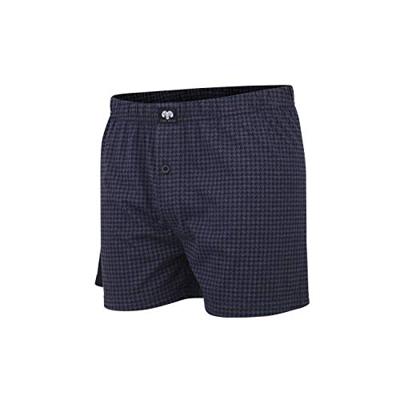 2-pak wijde heren boxershorts - Fox packet 2260 - Blauwe katoenen losse heren boxershorts