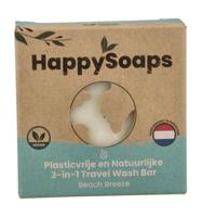 Happysoaps 3-In-1 Travel Wash Bar - Beach Breeze - thumbnail