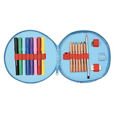 Pennenzak Cleo & Cuquin Good Night Cirkelvormig Blauw (18 Onderdelen)