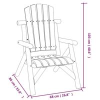 3-delige Loungeset massief vurenhout - thumbnail