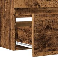 Wastafelkast 100x38,5x45 cm bewerkt hout oud houtkleurig - thumbnail