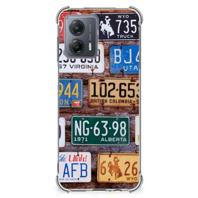 Motorola Moto G53 Anti-shock Hoesje met foto Kentekenplaten Motorola Moto G53 Anti-shock Hoesje met foto Kentekenplaten
