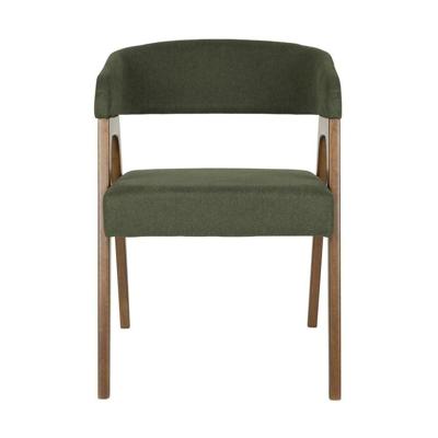 Dutchbone Eetkamerstoel 'Adamello' Essenfineer en stof, kleur Groen