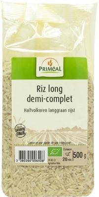 Primeal Halfvolkoren langgraan rijst bio 500 Gram