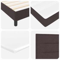 Boxspringbed met matras Donkerbruin 100 x 200 cm Stof - thumbnail