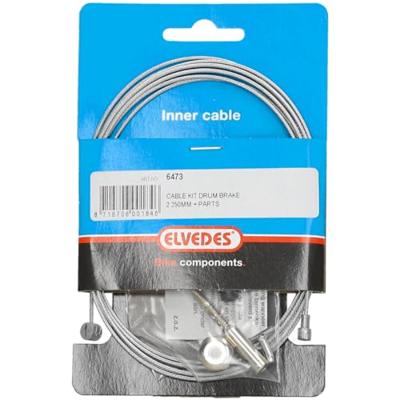 Elvedes trommelrem binnenkabel 2250mm verzinkt met onderdelen (op kaart)