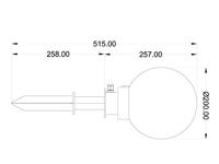 Trio BollampBolo Spike 20cm opaal - R57042001 - thumbnail