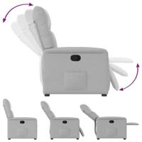 Fauteuil verstelbaar stof wolk grijs - thumbnail