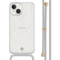 iPhone 14 hoesje met grijs koord - Vive la vie - thumbnail