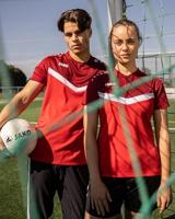 JAKO 6124 T-Shirt Iconic - Rood/Wijnrood - XXL - thumbnail