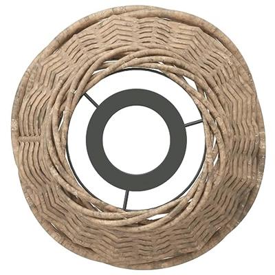Plafondlampenkap 15x12 cm wicker bruin Plafondlampenkap 15x12 cm wicker bruin