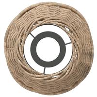 Plafondlampenkap Ø15x12 cm wicker bruin - thumbnail