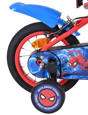 Spiderman Spider-man kinderfiets - jongens - 12 inch - blauw/rood - twee handremmen